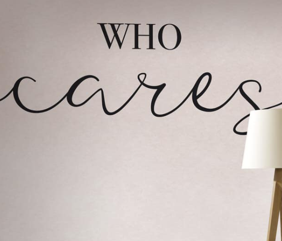 Fototapete Rasch Kruth Design Who Cares Weiß 100884