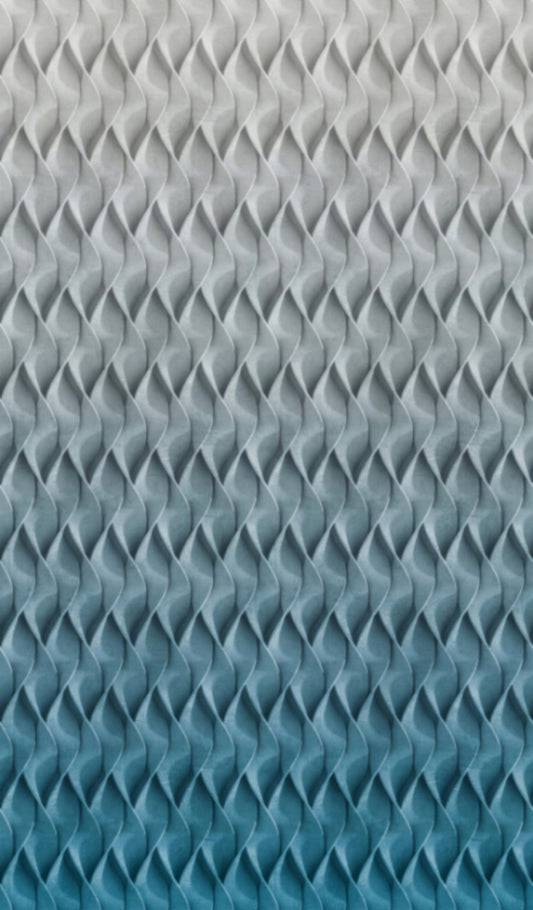Fototapete Vlies 3D-Effekt Wellen Grafik Grau Blau 47271