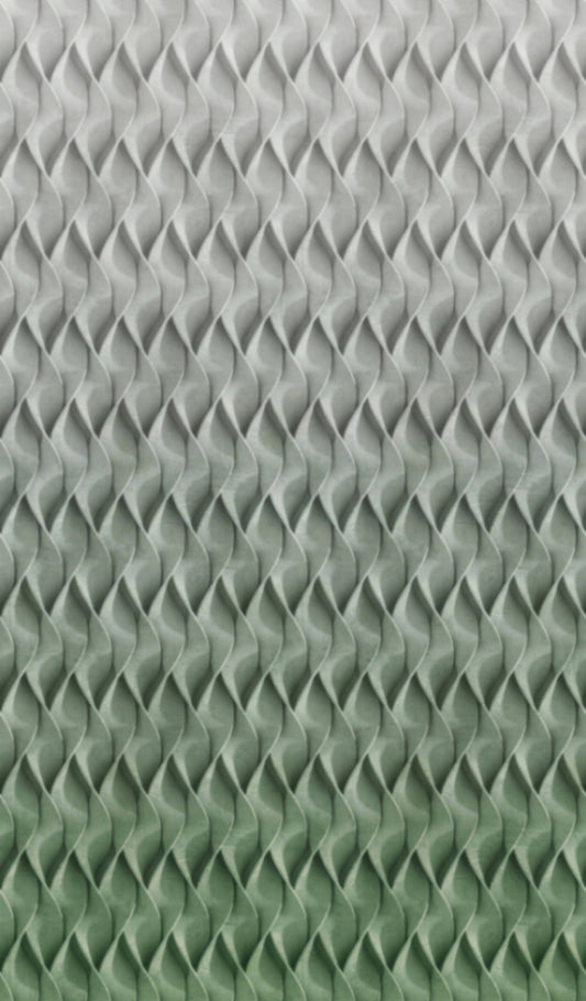 Fototapete Vlies 3D Wellen Grafisch Grau Grün 47252