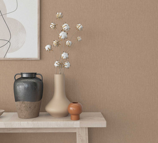 Marburg Vliestapete Uni Beige Grau 33965 Botanica