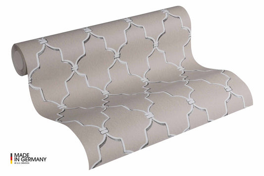 A.S. Creation Michalsky Tapete Vlies Grafisch Taupe Silber 36502-2