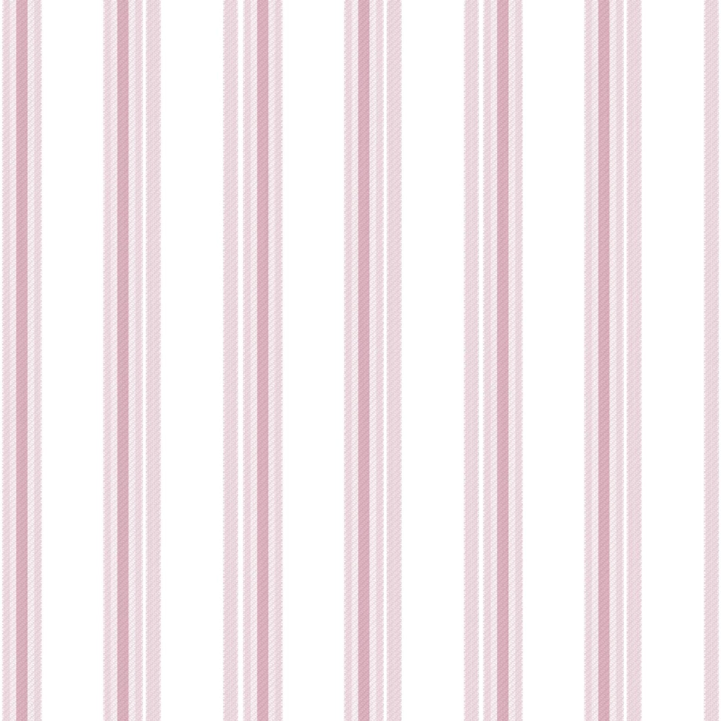 Tapete Kinder Gestreift Weiß Rosa 005434