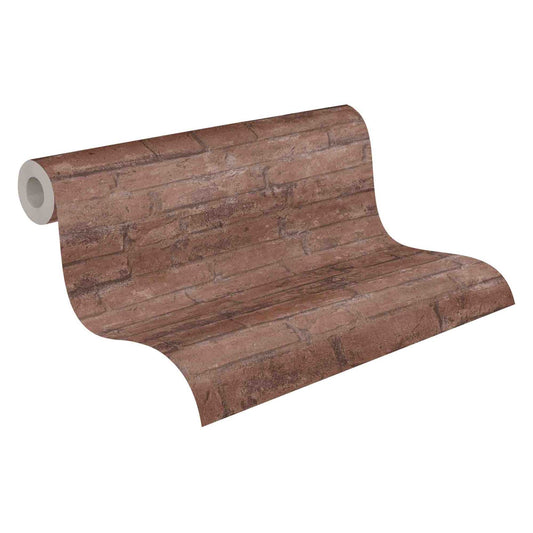 A.S. Creation Tapete Vlies 37747-2 Wand Stein Optik Rot-braun