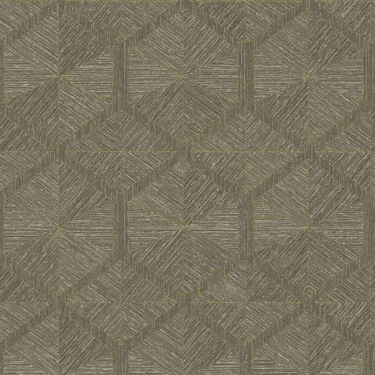 A.S. Creation Tapete Vlies 3D Geometrisch Braun Gold Glanz 38690-4