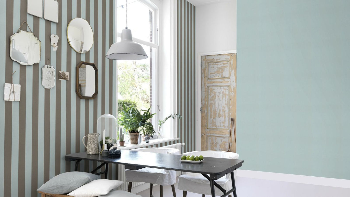 Tapete Vlies 542431 Einfarbig Blau