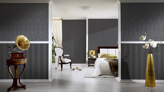 Tapete Vlies Barock Schwarz Grau Tessuto 96195-7