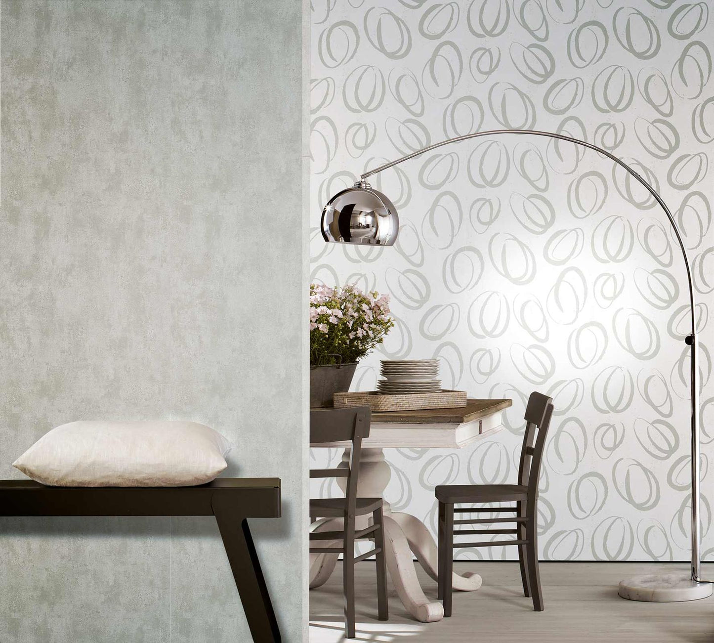 Tapete Vlies Beton-Optik Struktur Dunkelgrau Ella 6754-20