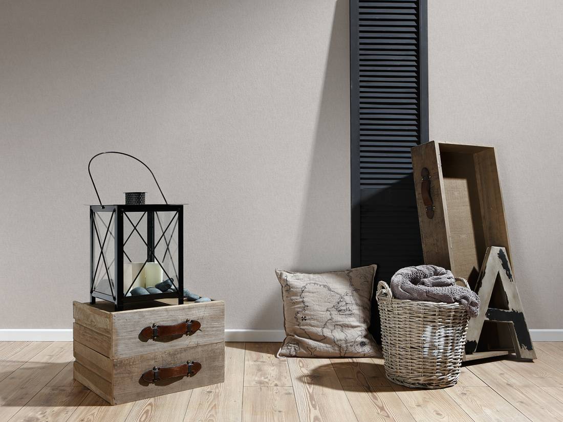 Tapete Vlies Einfarbig Used-Look Beige-grau 36721-4