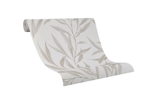Tapete Vlies Floral Blätter Beige Creme Marburg 32202