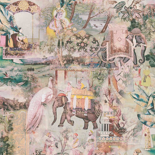 A.S. Creation Tapete Vlies Indien Muster Gelb Bunt 38173-2