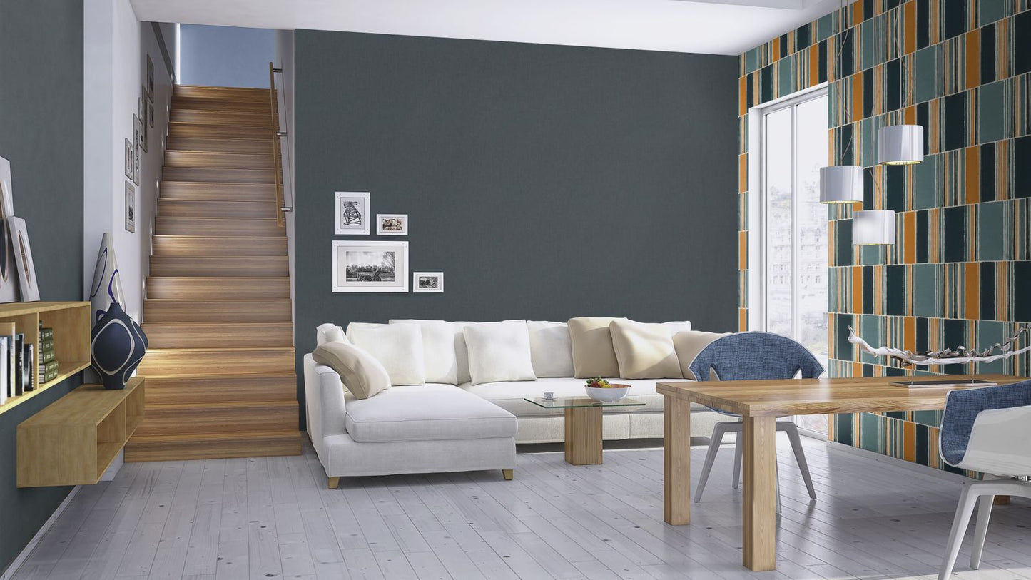 Tapete Vlies Rasch Uni Textil Anthrazit 484670