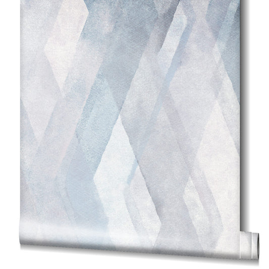 Tapete Vlies Rauten Grafik Blau Weiss Grau Shades 32448