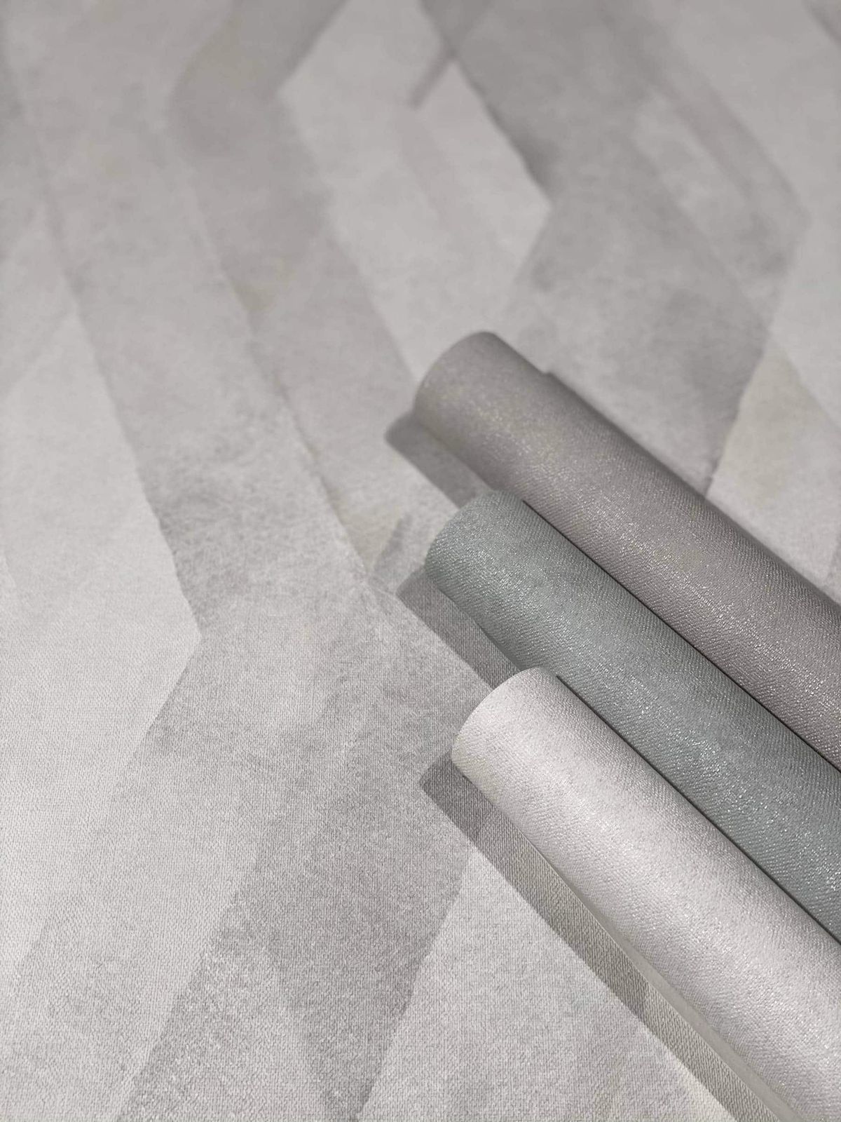 Tapete Vlies Textil-Optik Grau Marburg 32401