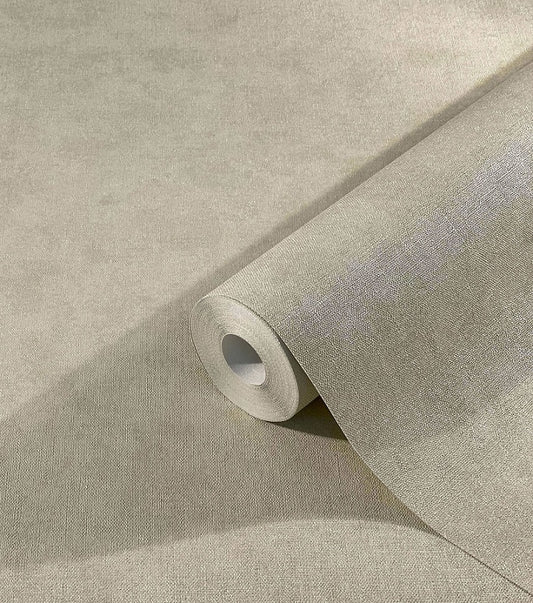 Tapete Vlies Textil-Optik Grün-beige Metallic 32422