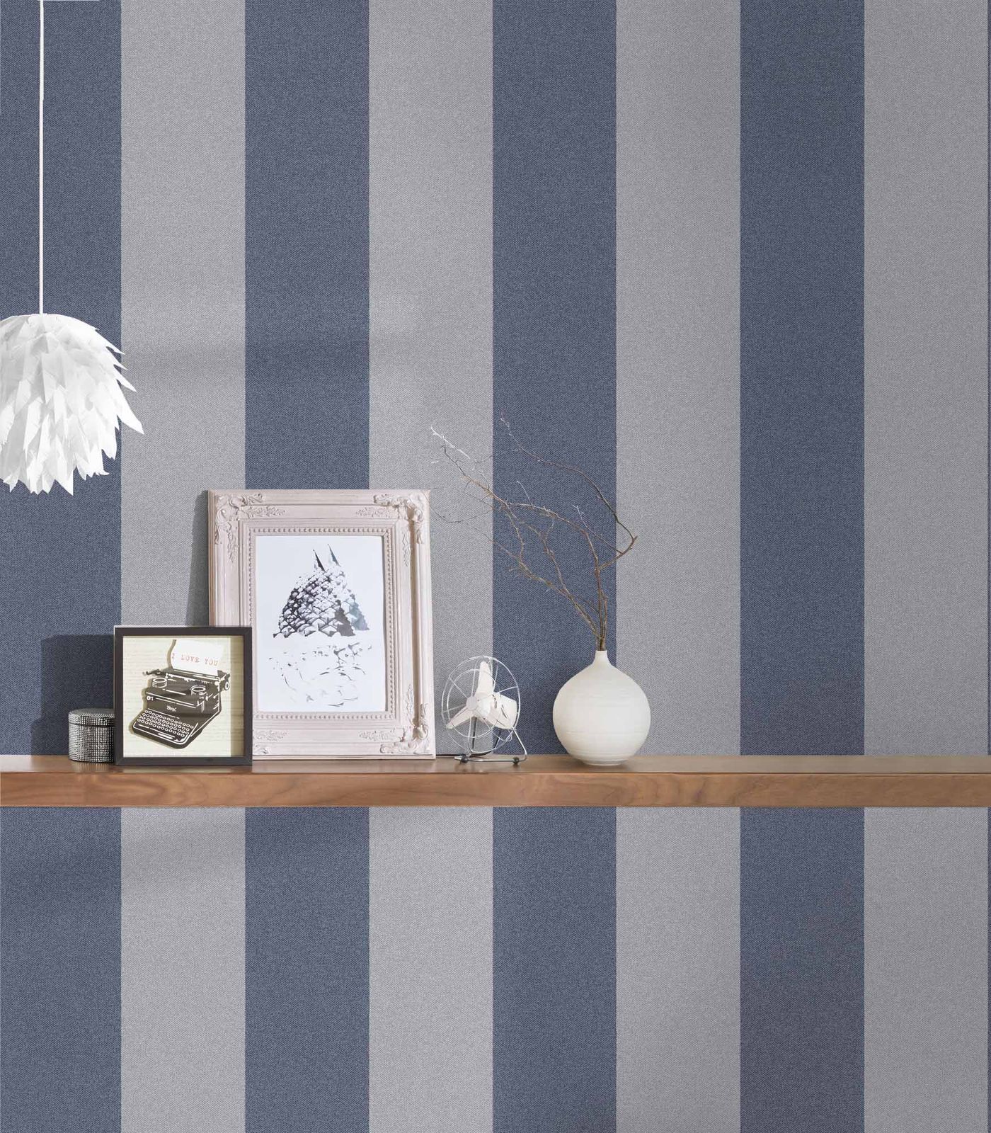 A.S. Creation Tapete Vlies Dunkelgrau Streifen 37554-5 | 375545