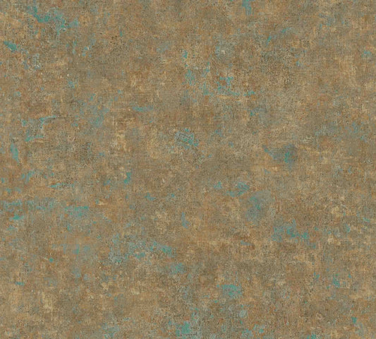A.S. Creation Tapete Vlies Meliert Einfarbig Bronze Blau 37655-9