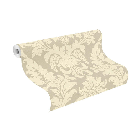 Vlies Tapete Barock Beigegold Creme Rasch 525427