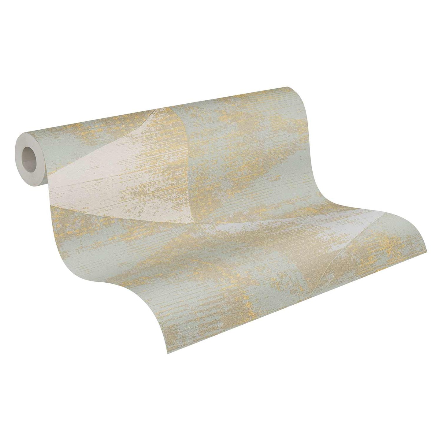A.S. Creation Tapete Vlies Blau Gold Dreieck Vintage 383531 AS Geo Effect