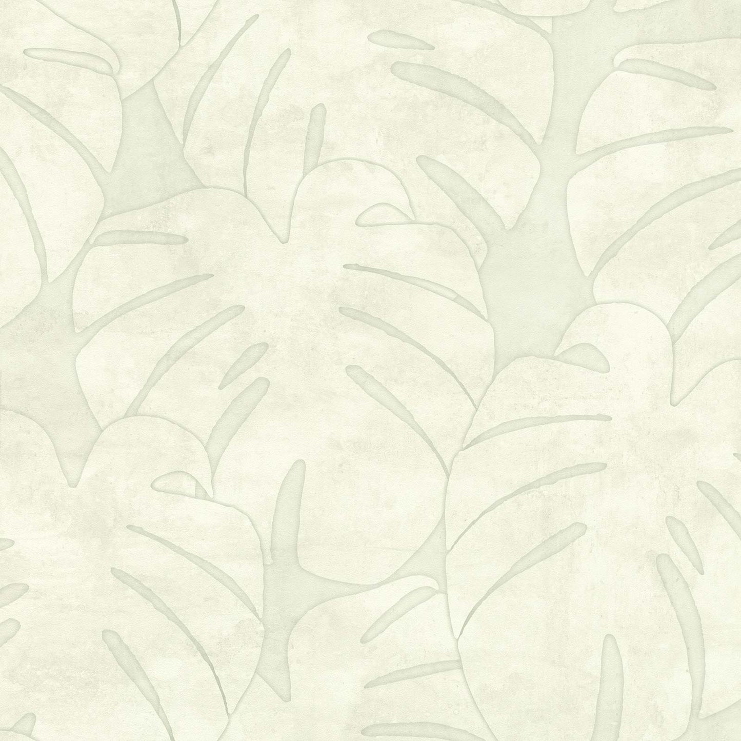 Vliestapete Aquarell Blätter Graugrün Jungle Fever 139002