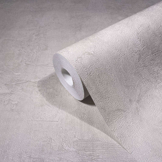 Vliestapete Beige Grau Uni Putz Optik Marburg 34186