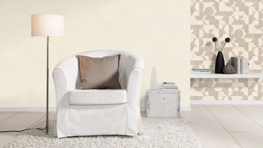 Vliestapete Putz Optik Beton Cremeweiß 520828 Rasch