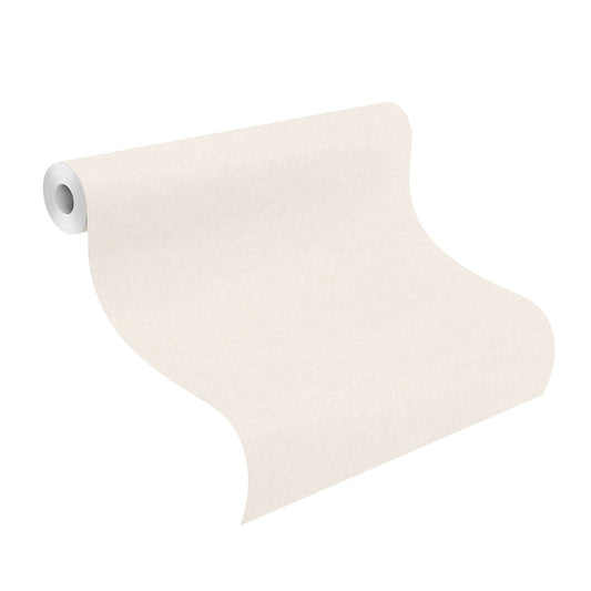 Rasch Tapete Einfarbig Textil Optik Weiss Grau 252804
