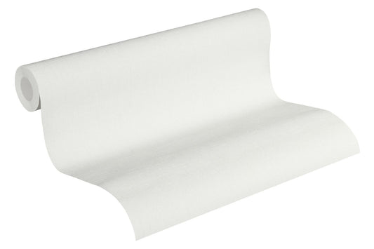 Vliestapete Uni Textil-Optik Weiß 36925-3