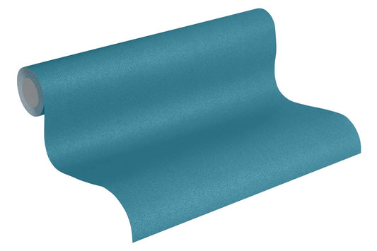 Vliestapete Uni-Design Strukturiert Blau 36899-6