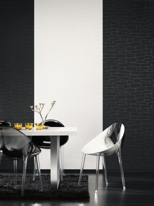 A.S. Creation Vlies Tapete Steinoptik Schwarz Livingwalls 1395-11