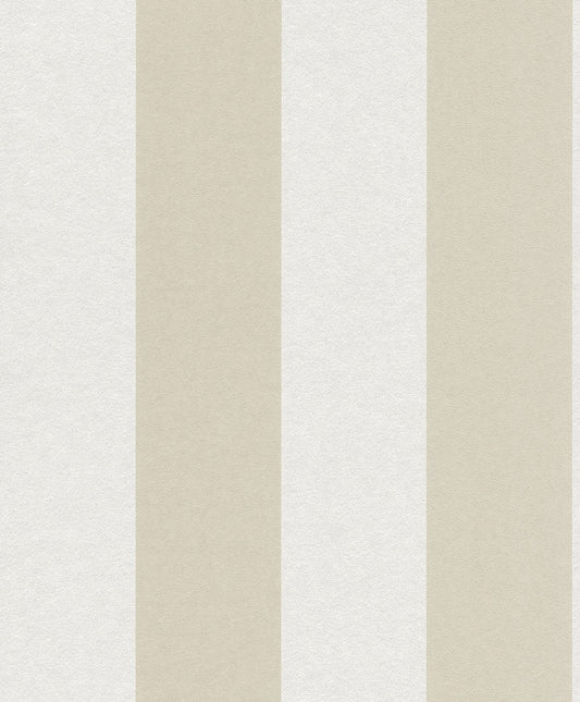  Tapete Vlies Block-Gestreift Glanz Creme Weiß 361765