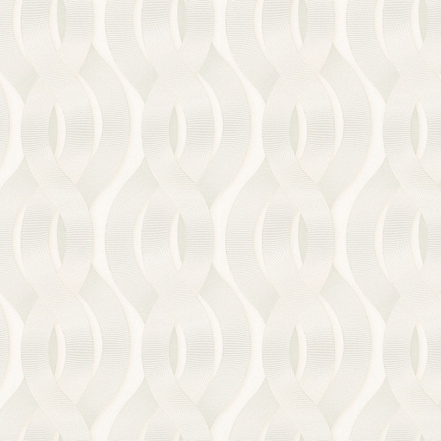  Colani Vliestapete Legend Welle Grau-weiß Glanz 84041