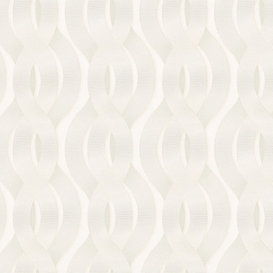  Colani Vliestapete Legend Welle Grau-weiß Glanz 84041