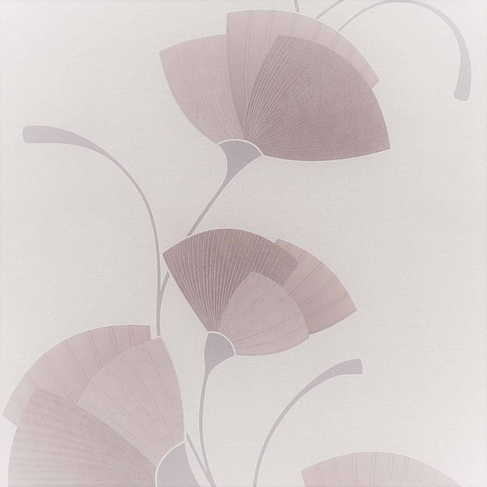  Dieter Bohlen Tapete Vlies Floral Weiß Rosa Glanz 02458-40