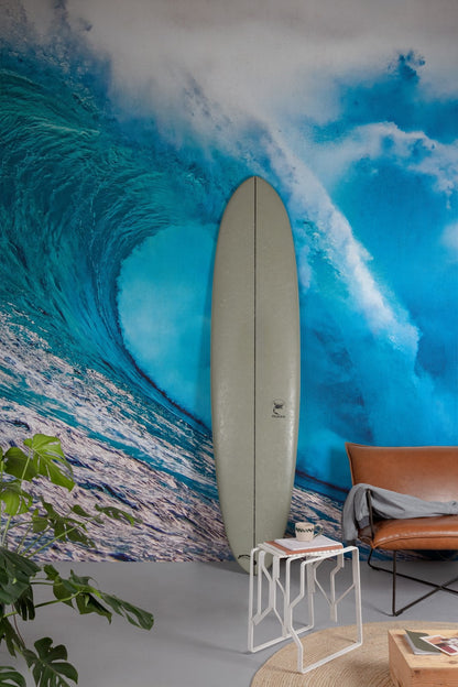  Digitaldruck Welle Wasser Blau Türkis Weiß ML1301