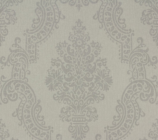 A.S. Creation Elegance 2 Vliestapete 93677-3 Barock Hellgrau