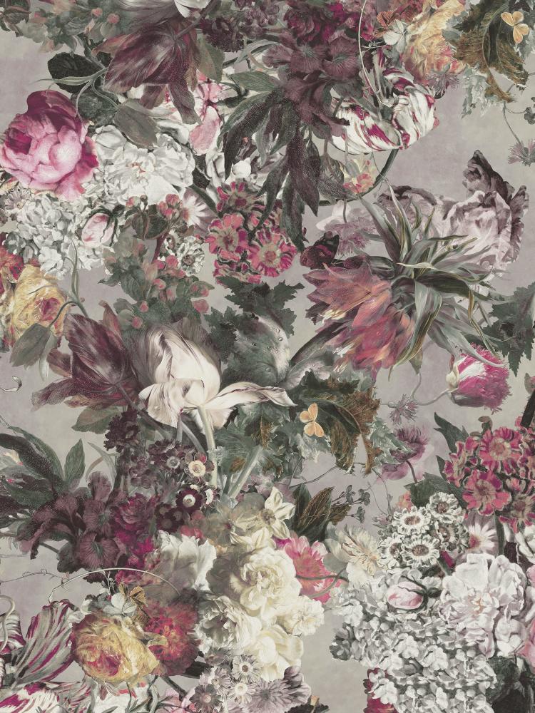  Fototapete Blumen Lila Bunt Rasch Passepartout 606843