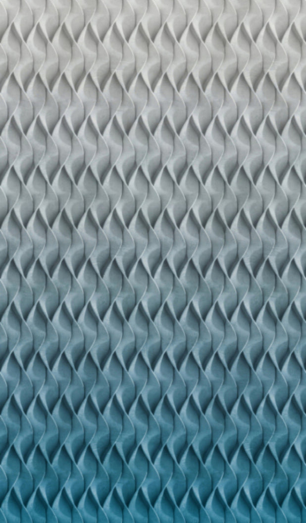  Fototapete Vlies 3D-Effekt Wellen Grafik Grau Blau 47271