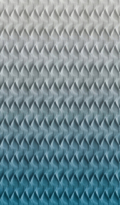  Fototapete Vlies 3D-Effekt Wellen Grafik Grau Blau 47271