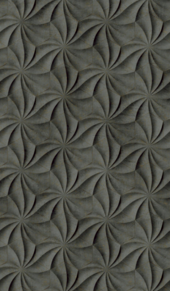  Fototapete Vlies 3D Grafisch Geometrisch Anthrazit 47228