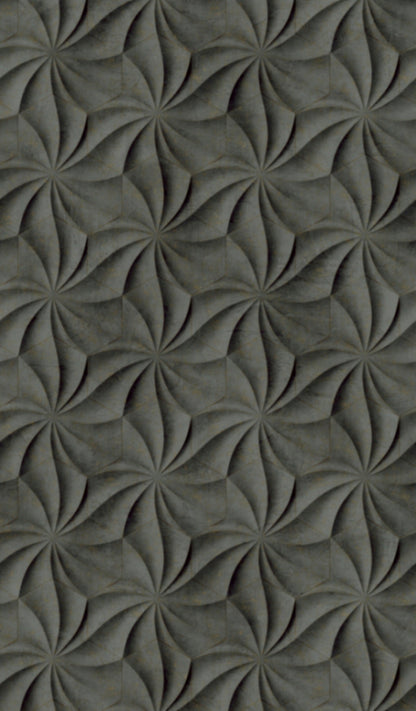  Fototapete Vlies 3D Grafisch Geometrisch Anthrazit 47228