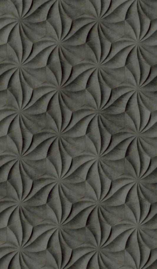  Fototapete Vlies 3D Grafisch Geometrisch Anthrazit 47228