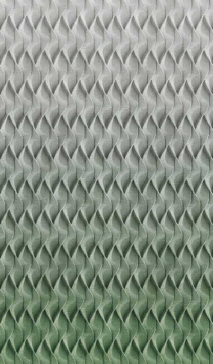  Fototapete Vlies 3D Wellen Grafisch Grau Grün 47252