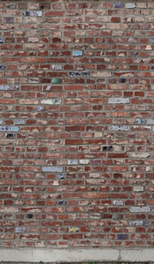 Fototapete Vlies Mauer Backsteine Rot-braun Blau 47254