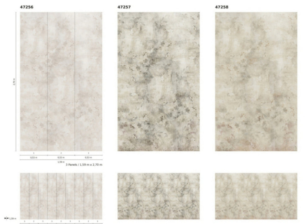  Fototapete Vlies Vintage Beton-Design Grau Beige 47257