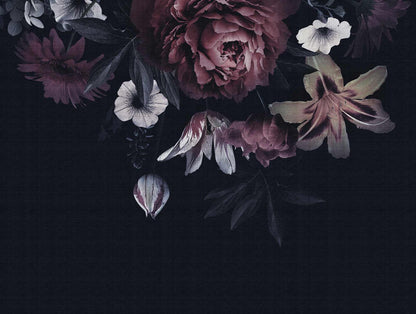 A.S. Creation Fototapeten Floral Blumen Blüten Schwarz Violett 38279-1