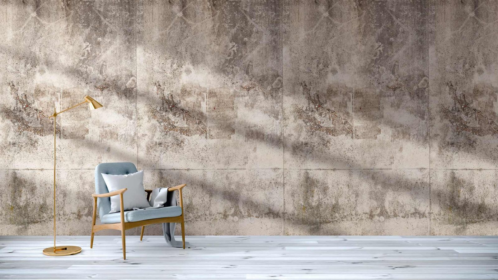 A.S. Creation Fototapeten Mauer Beton Putz Grau Braun Vlies 38339-1