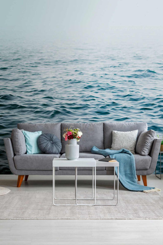 A.S. Creation Fototapeten Wellen Meer Wasser Blau Weiß Vlies 38258-1