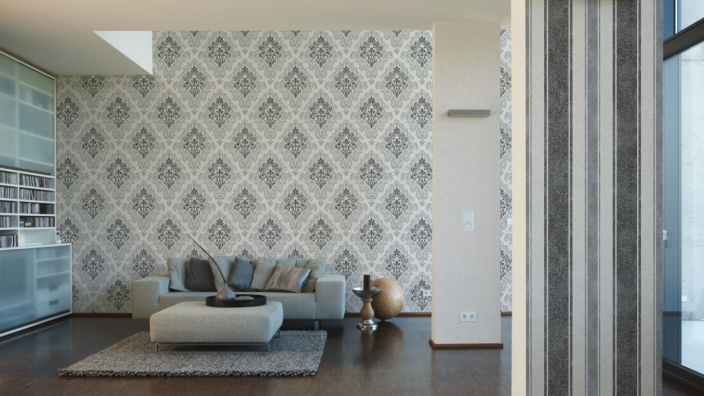  Jette Joop Tapete Vlies Struktur Weiß Metallic 33923-1