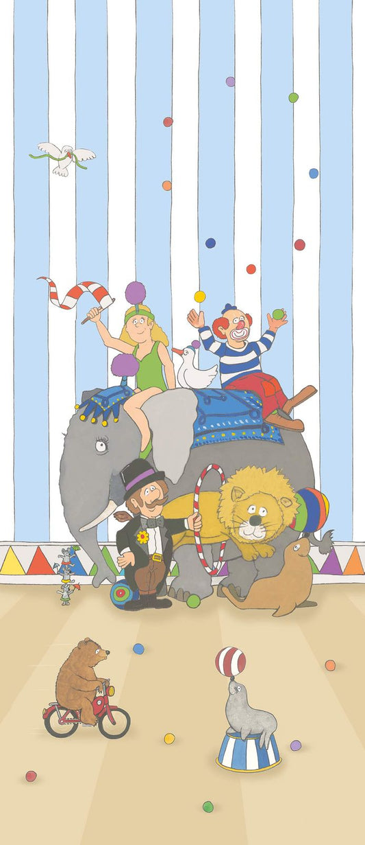  Kinder Wandbild Zirkusmanege Blau Bunt Jonas Kötz 46507