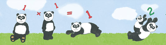  Kinderbordüre Panda Zahlen Blau Grün Jonas Kötz 46517